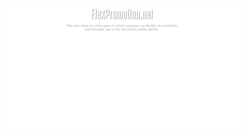 Desktop Screenshot of flexpromotion.net